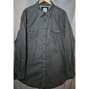 Panhandle Rough Stock Western Shirt Mens Sz 2XL Geometric Pearl Snap Cowboy